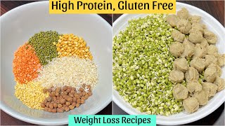 2 High Protein Gluten Free Low Carb healthy regular breakfast recipes  Weight Loss Diet [upl. by Sirc]