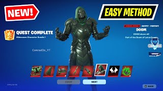 Fortnite Complete Page 1 Doom Quests  How to get Doom Skin Pickaxe Glider Wrap and more [upl. by Bettine459]