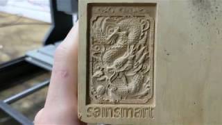 How to do Your First Engraving with the Sainsmart Genmitsu 3018 pro CNC and all Other Sainsmart CNCs [upl. by Einnij]