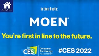 In Their Booth at CES 2022  Moen  Smart Faucet and Sump Pump Monitor [upl. by Poock]