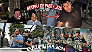 EXPO MILITAR 2024 Y LE DOY ESTE REGALO AL GORDO ARCETERMINO EN GU3RRA DE PASTELAZOS \PAUL [upl. by Gnemgnok]