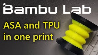 How to multi material print ASA and TPU in one part on Bambu Lab 3D printers [upl. by Torbert933]