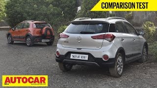 Hyundai i20 Active VS Fiat Avventura  Comparison Test  Autocar India [upl. by Darwen]