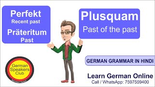 Plusquam Past of the past  German Grammar in Hindi  Past Perfect Tense  Easily German Tenses [upl. by Fadil]