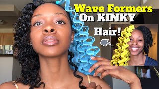 Wave Formers on Kinky Natural Hair Fine Type 4a Coils [upl. by Ludly]