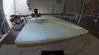 Milling a flying wing plane on insulating foam with a MPCNC LowRider 2 [upl. by Erinn574]