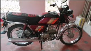 96 model hero honda CD 100 ss self started old bike modified [upl. by Morse]