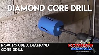 How to use a diamond core drill [upl. by Ariec]