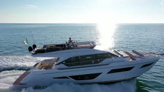 Luxury Yacht  Ferretti Yachts 580 on show in Venice for her world première  Ferretti Group [upl. by Tenrag]