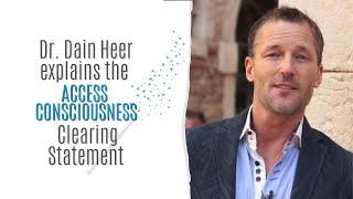 Dain Heer explains the Access Consciousness Clearing Statement [upl. by Ralf]