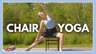 15 min Chair Yoga Class for Seniors amp Beginners [upl. by Finah650]