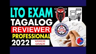 TAGALOG PROFESSIONAL EXAM REVIEWER FOR MOTORCYCLE AND TRICYCLE LTO UPDATES 2022 Edashirph [upl. by Nal]