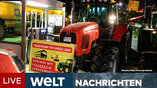 BAUERNBLOCKADE Wut der Landwirte  Protestwoche droht Deutschland lahmzulegen  WELT Livestream [upl. by Demott]