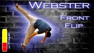 How to WEBSTER Front Flip  Free Running Tutorial [upl. by Kcirddor12]