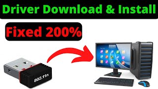 80211n WiFi USB Adapter Driver Download amp Install in Hindi🔥 USB WIFI 80211 n Driver Windows 7810 [upl. by Elleirb]