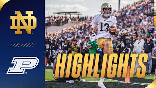 Highlights at Purdue  Notre Dame Football [upl. by Fowler280]