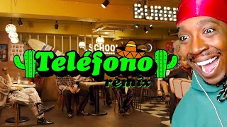 American Reacts To TELÉFONO Remix Lyric Video  pH1 HAON Woodie Gochild Jay Park [upl. by Dav]