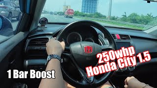 Boosted Honda City 250whp Turbo L15a Engine  Revving Up The City Streets In The Philippines [upl. by Auburta498]