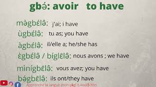 Conjuger le verbe avoir au présent en langue éton [upl. by Eirrehs]