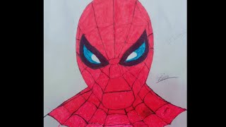 How to draw Spider Man  Sketch Tutorial drawing sketch art youtubevideo [upl. by Anitnelav]