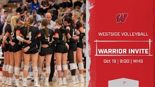 Warrior Invite  WTV Live Varsity Volleyball [upl. by Feola869]