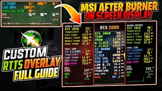 MSI Afterburner On Screen Display  Custom Overlay  RTSS OSD rmsiafterburner overlay pcgaming [upl. by Grote]