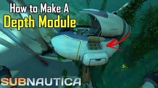 Subnautica  How to make a Seamoth Depth Module and Blueprint Location [upl. by Cavuoto]