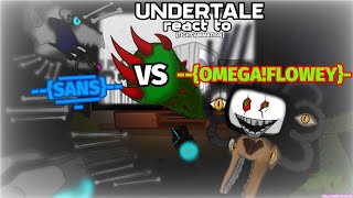 UNDERTALE react to SANS VS OMEGAFLOWEY Animation [upl. by Cardwell]