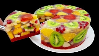 Nur Wasser und Obst Leckeres und gesundes Dessert ohne Gelatine und Backen in 5 Minuten [upl. by Dor]