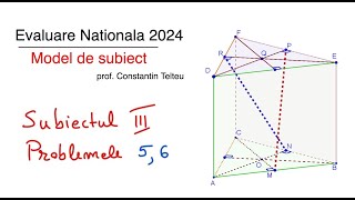 Model de Evaluare Nationala 2024  SUB III Problemele 56 propus de prof Constantin Telteu [upl. by Elyad]