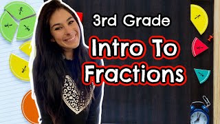 3rd Grade Intro To Fractions  Common Core Math  What is a fraction [upl. by Ermanno568]