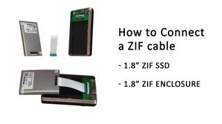 Tutorial How to correctly connect a ZIF Cable into a 18quot SSD and a 18quot Enclosure [upl. by Vernen]