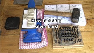 How I stamp my Silver  Stamping a 100g Bar [upl. by Umeh]