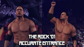 WWE 2K24  The Rock 01 Accurate Entrance [upl. by Odnam]