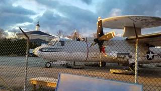 US Navy E2C Hawkeye Plain On Display Outside The Cradle Of Aviation Museum In Long Island [upl. by Costanzia248]