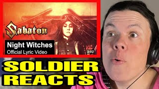 Sabaton Night Witches Lyrical Video US Soldier Reacts [upl. by Suired]