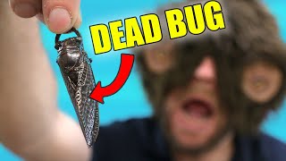 How I Turn a DEAD BUG into JEWELRY with electricity  Copper Electroforming [upl. by Lathan620]