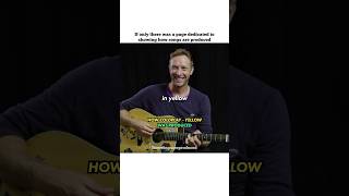 HOW COLDPLAY  YELLOW WAS PRODUCED coldplay chrismartin yellow [upl. by Aroved]