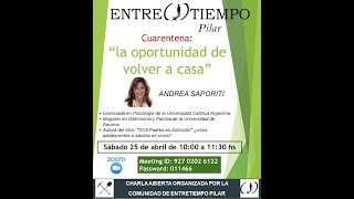 La oportunidad de volver a casa Charla Andrea Saporiti 2Gb [upl. by Reddy977]