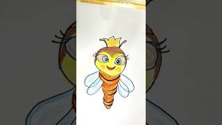 easy kids cartoon drawing 🐝 shorts viralvideo trending youtubeshorts reels funny comedy yt [upl. by Macy555]