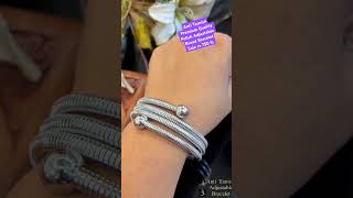 Anti Tarnish Premium Quality Polish Adjustable Broad Bracelet Sale rs 750 fs reels fashion jewele [upl. by Corell]