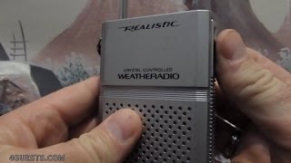 Realistic Weather Radio  Vintage Radio Shack [upl. by Krucik]