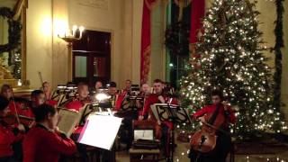 Marine bandorchestra at the White House Christmas Party 2011 [upl. by Gnud]