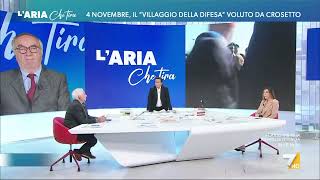 4 novembre Giorgia Meloni arriva a sorpresa al Villaggio della Difesa e sale a bordo di un [upl. by Euhc]