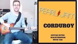 Pearl Jam  Corduroy guitar lesson [upl. by Hennahane]