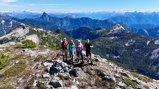 The Knuckleheads  awesome summer hike in Powell River’s gorgeous back country DJI 4K Drone footage [upl. by Ilonka]