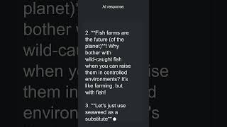 AI On Can sustainable fishing practices ensure longterm food security shorts [upl. by Kaule]