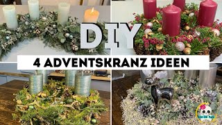 4 Adventskranz Ideen zum selber machen  STEP by STEP Videos in der Beschreibung [upl. by Storz]