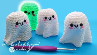 Crochet Amigurumi Ghost  NO SEWING REQUIRED 👻 [upl. by Clarkson]