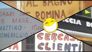 Scritte e cartelli divertenti strani o sgrammaticati😄 [upl. by Allista669]